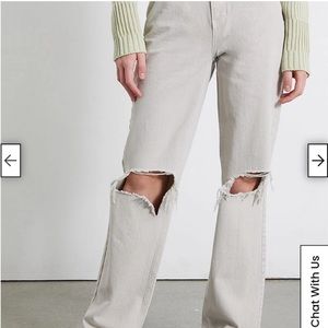 Pacsun 90s boyfriend jeans cream/beige